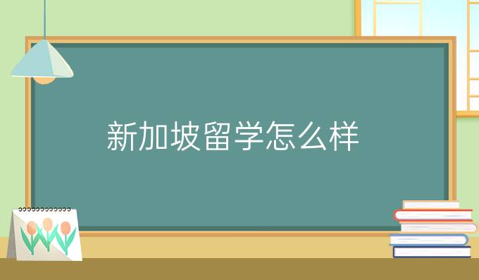 新加坡留学怎么样